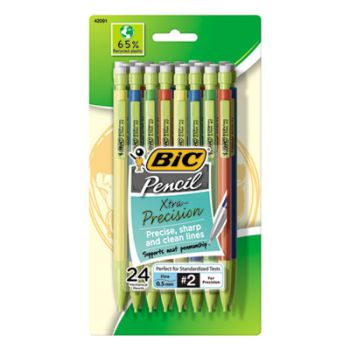Ecolutions Xtra-Life Mechanical Pencil, 0.7mm, Assorted, 24/Pack