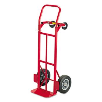 Two-Way Convertible Hand Truck, 500-600lb Capacity, 18w x 51h, Red