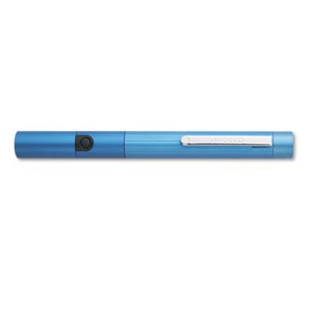 Class Three Laser Pointer w/Pocket Clip, Projects 500 Yards, Metallic Blue