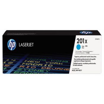 HP 201X (CF401X) High-Yield Cyan Original LaserJet Toner Cartridge