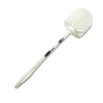 Toilet Bowl Brush, White Plastic