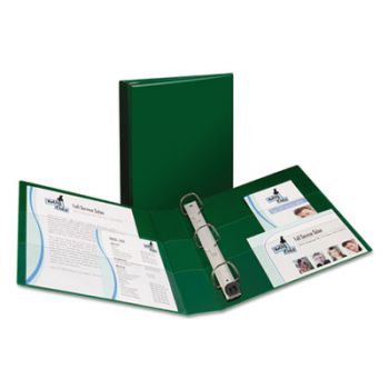 Heavy-Duty Binder with One Touch EZD Rings, 11 x 8 1/2, 1 1/2" Capacity, Green