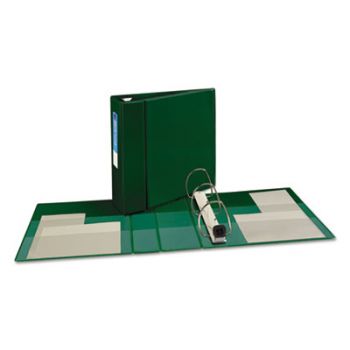 Heavy-Duty Binder with One Touch EZD Rings, 11 x 8 1/2, 4" Capacity, Green