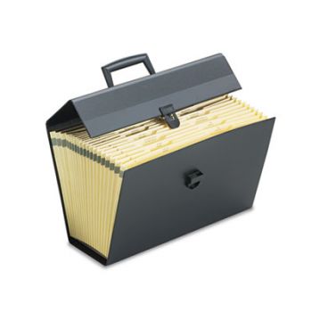 Portafile Letter/Legal Expanding Organizer, 19 Pockets, Letter, Black