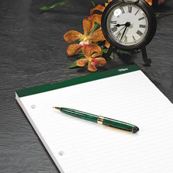 Double Docket Writing Pad, 8 1/2 x 11 3/4, White, 100 Sheets