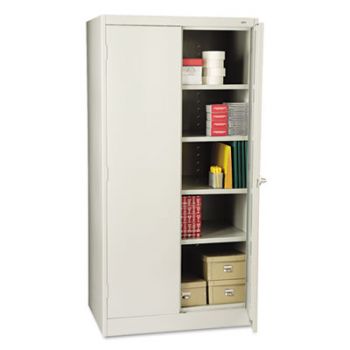72" High Standard Cabinet, 36w x 24d x 72h, Light Gray