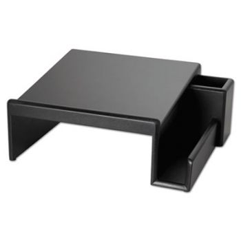 Wood Tones Phone Center Desk Stand, 12 1/8 x 10, Black