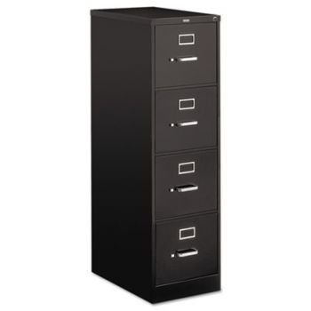 510 Series Four-Drawer, Full-Suspension File, Letter, 52h x25d, Black