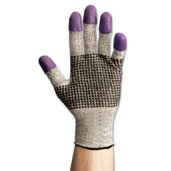 G60 Purple Nitrile Gloves, X-Large/Size 10, Black/White, Pair