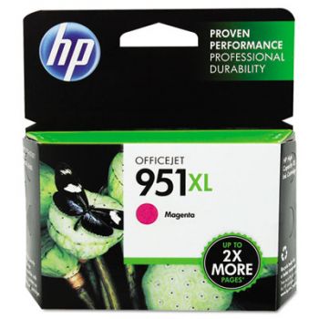 HP 951XL, (CN047AN) High-Yield Magenta Original Ink Cartridge, 1500 Page-Yield