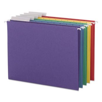 Color Hanging Folders with 1/3-Cut Tabs, 11 Pt. Stock, Assorted Colors, 25/BX