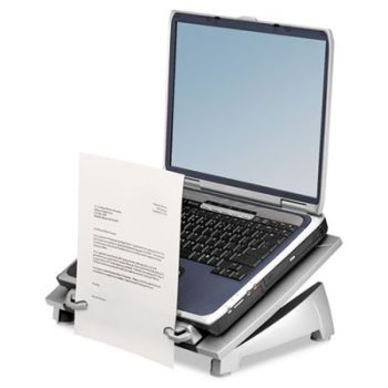 Office Suites Laptop Riser Plus, 15 1/8 x 11 3/8 x 6 1/2, Black/Silver