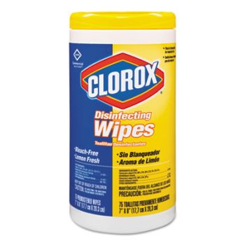 Disinfecting Wipes, 7 x 8,  Lemon Fresh, 75/Canister