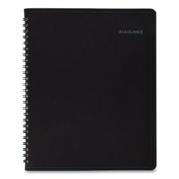 QuickNotes Monthly Planner, 6 7/8 x 8 3/4, Black, 2021