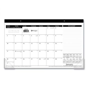 Compact Desk Pad, 17 3/4 x 10 7/8, White, 2021