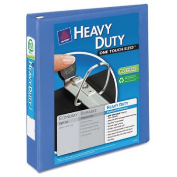 Heavy-Duty View Binder w/Locking 1-Touch EZD Rings, 1 1/2", Periwinkle