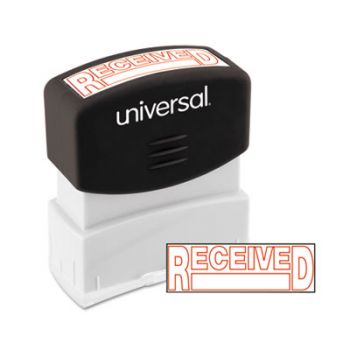 Message Stamp, RECEIVED, Pre-Inked/Re-Inkable, Red