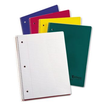 100% Recycled Single Subject Notebooks, 8 1/2 x 11, White, 80 Sheets