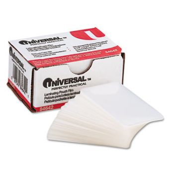 Clear Laminating Pouches, 5 mil, 2 3/16 x 3 11/16, Business Card Size, 100/Box