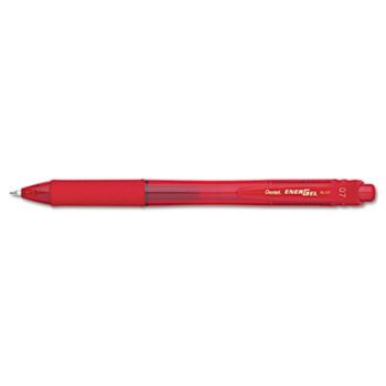 EnerGel-X Retractable Roller Gel Pen, .7mm, Red Barrel, Red Ink, Dozen