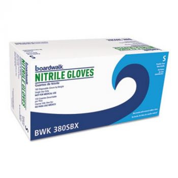 Disposable General-Purpose Nitrile Gloves, Small, Blue, 3.5 mil, 100/Box