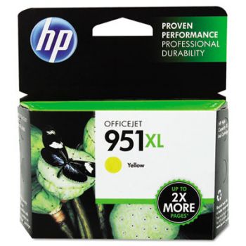 HP 951XL, (CN048AN) High-Yield Yellow Original Ink Cartridge, 1500 Page-Yield