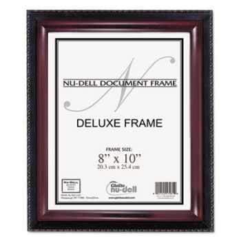 Executive Document Frame, Plastic, 8 x 10, Black/Mahogany