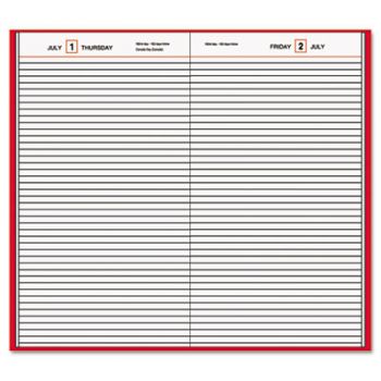 Standard Diary Daily Diary, Recycled, Red, 7 11/16 x 12 1/8, 2016