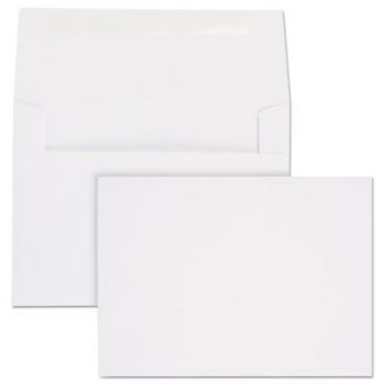 Greeting Card/Invitation Envelope, Contemporary, #6, White, 100/Box