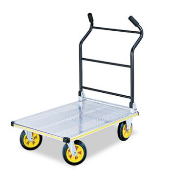 Stow-Away Platform Truck, 1000 lb Capacity, 24 x 39 x 40, Aluminum/Black