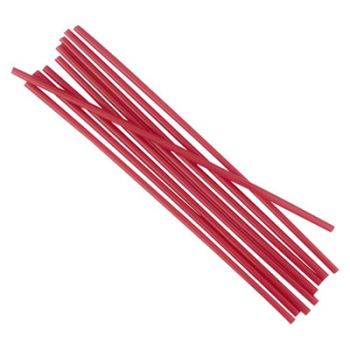 Unwrapped Single-Tube Stir-Straws, 5 1/4", Red, 1000/Pack, 10/Carton
