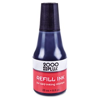 2000 PLUS Self-Inking Refill Ink, Black, 0.9 oz. Bottle
