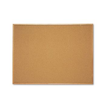 Classic Cork Bulletin Board, 48 x 36, Oak Finish Frame