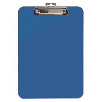 Unbreakable Recycled Clipboard, 1/4" Capacity, 8 1/2 x 11, Blue