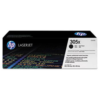 HP 305X, (CE410X) High-Yield Black Original LaserJet Toner Cartridge, 4000 Yield