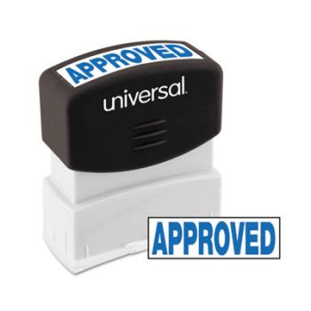 Message Stamp, APPROVED, Pre-Inked/Re-Inkable, Blue