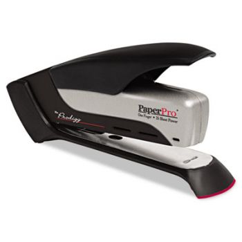 Prodigy Stapler, 25-Sheet Capacity, Metallic Black/Silver