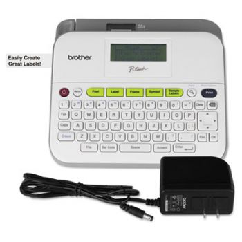 PTD400D Versatile Label Maker with AC Adapter, White