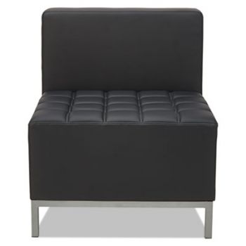QUB Series Armless L Sectional, 26 3/8 x 26 3/8 x 30 1/2, Black