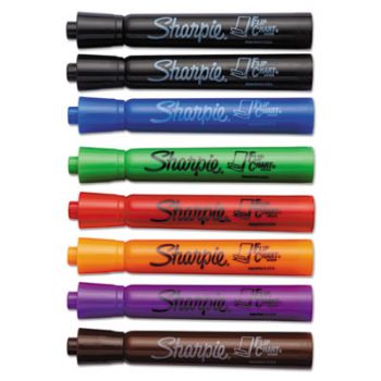 Flip Chart Markers, Bullet Tip, Eight Colors, 8/Set