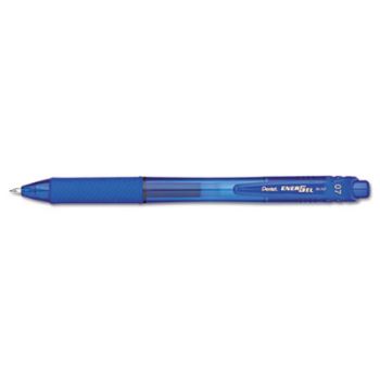 EnerGel-X Retractable Roller Gel Pen, .7mm, Blue Barrel, Blue Ink, Dozen