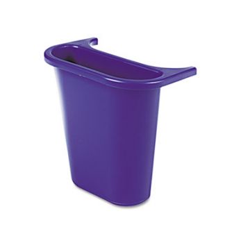 Wastebasket Recycling Side Bin, Attaches Inside or Outside, 4.75qt, Blue