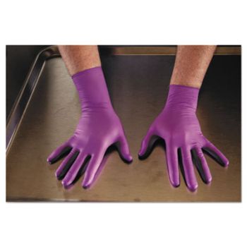 PURPLE NITRILE Exam Gloves, Medium, Purple, 500/CT