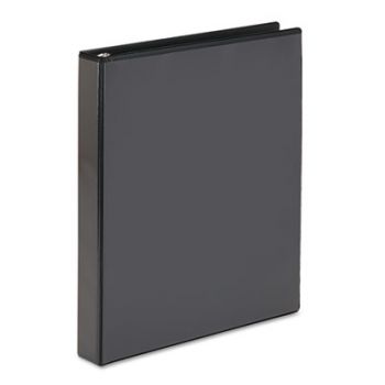 Showcase Economy View Binder w/Round Rings, 11 x 8 1/2, 1" Cap, Black