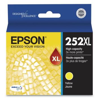 Epson T252XL420 252XL DURABrite Ultra High-Yield Ink, 1100 Page, Yellow