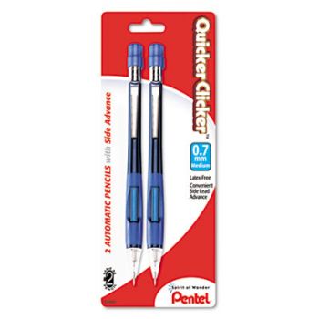 Quicker Clicker Mechanical Pencil, 0.7 mm, Assorted, 2/Pack