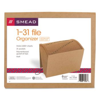 1-31 Indexed Expanding Files, 31 Pockets, Kraft, Letter, Kraft