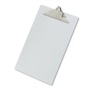 Aluminum Clipboard w/High-Capacity Clip, 1" Capacity, Holds 8-1/2w x 14h, Silver