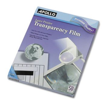 Transparency Film for Laser Devices, Letter, Clear, 50/Box