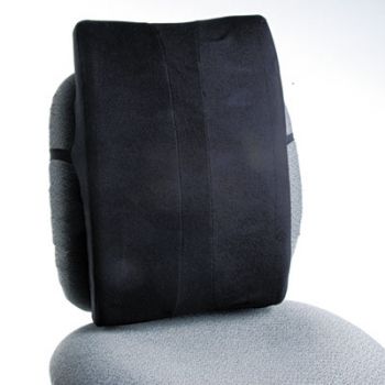 Remedease Full Height Backrest, 14 x 3 x 20, Black